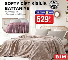 ÖREN BAYAN SOFTY ÇİFT KİŞİLİK BATTANİYE 200X220 CM